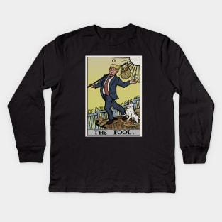 Donald Trump - The Fool Tarot Card Kids Long Sleeve T-Shirt